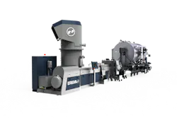 Erema's Intarema FibrePro:IV offers gentle material preparation and efficient removal of spinning oils. Erema's Intarema FibrePro:IV offers gentle material preparation and efficient removal of spinning oils.