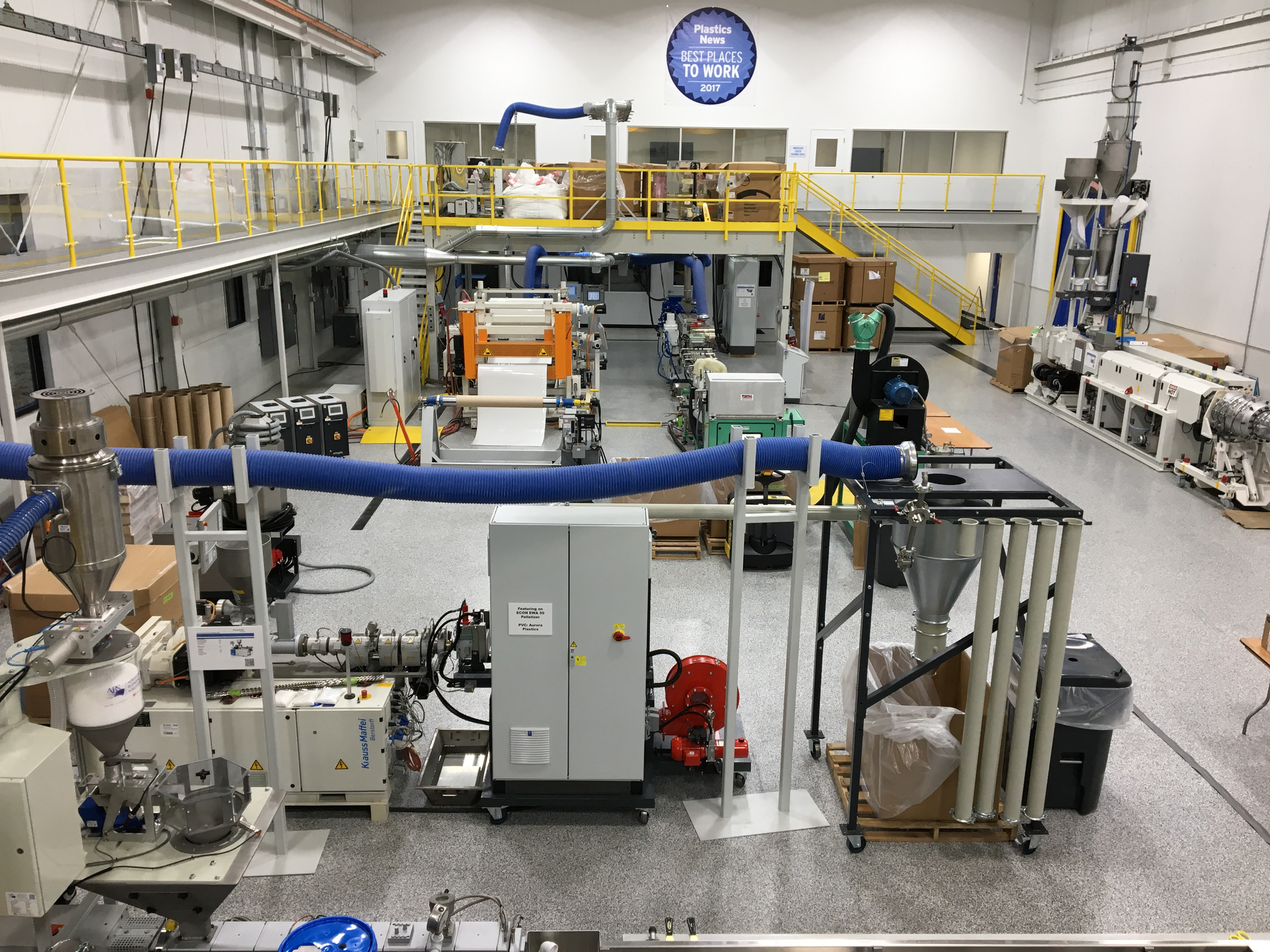 KraussMaffei's extrusion lab in Florence, Ky.