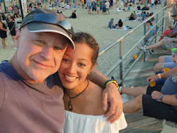 Joe Serell and his wife, Jane, attend a festival. They go to about 15 concert and festivals a year. Joe Serell and his wife, Jane, attend a festival. They go to about 15 concert and festivals a year.
