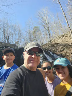 RapidPurge President and CEO Joe Serell and his wife, Jane, and children, Samantha and Tobias, enjoy a hiking trip. RapidPurge President and CEO Joe Serell and his wife, Jane, and children, Samantha and Tobias, enjoy a hiking trip.