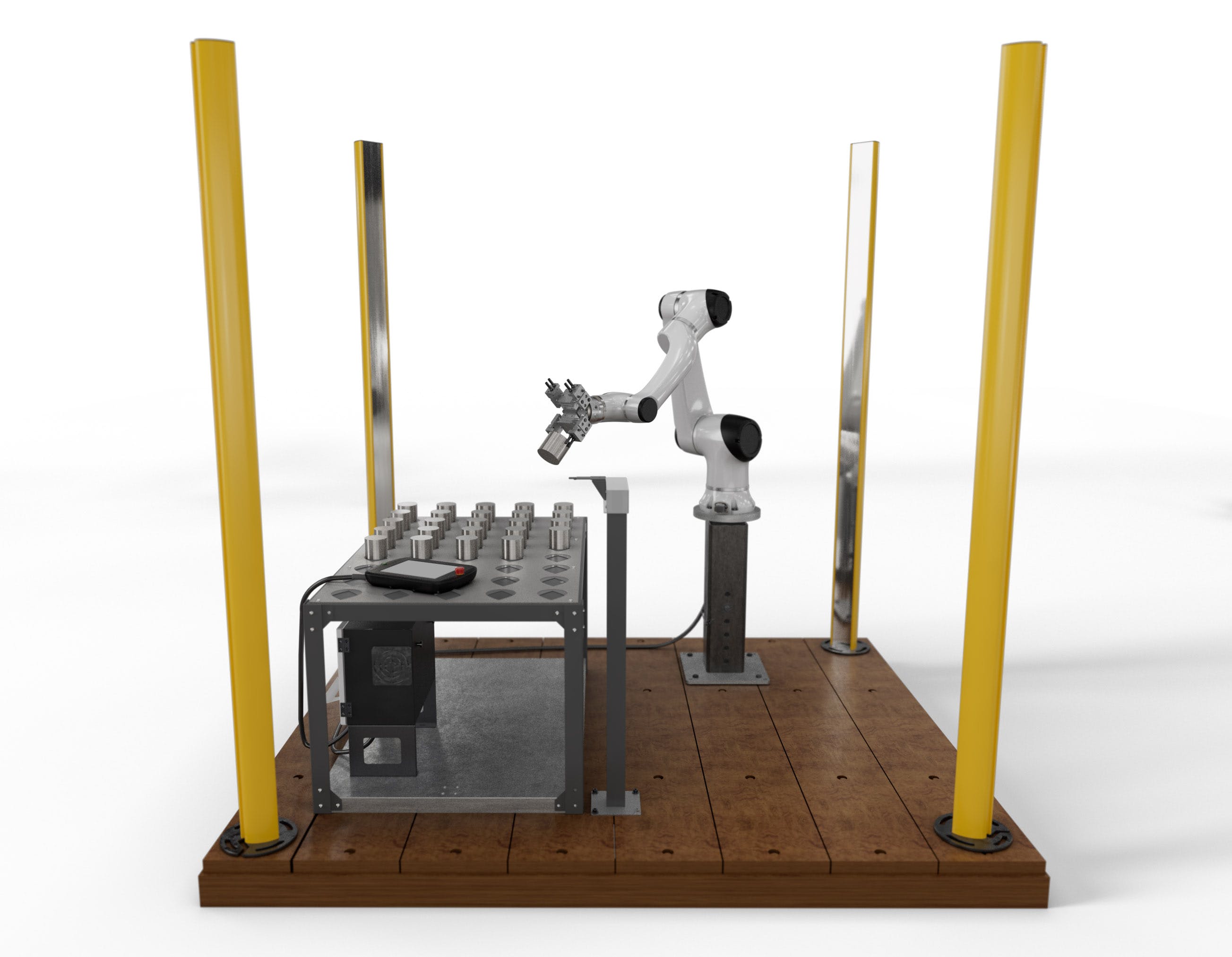 The HC10 cobot kit offers all the components and accessories needed to turn a compatible Haas CNC machining center into a machine capable of lights-out production.