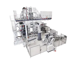 BBM has established operations in the U.S. to sell and service its blow molding machines, such as this BBM 3200. BBM has established operations in the U.S. to sell and service its blow molding machines, such as this BBM 3200.