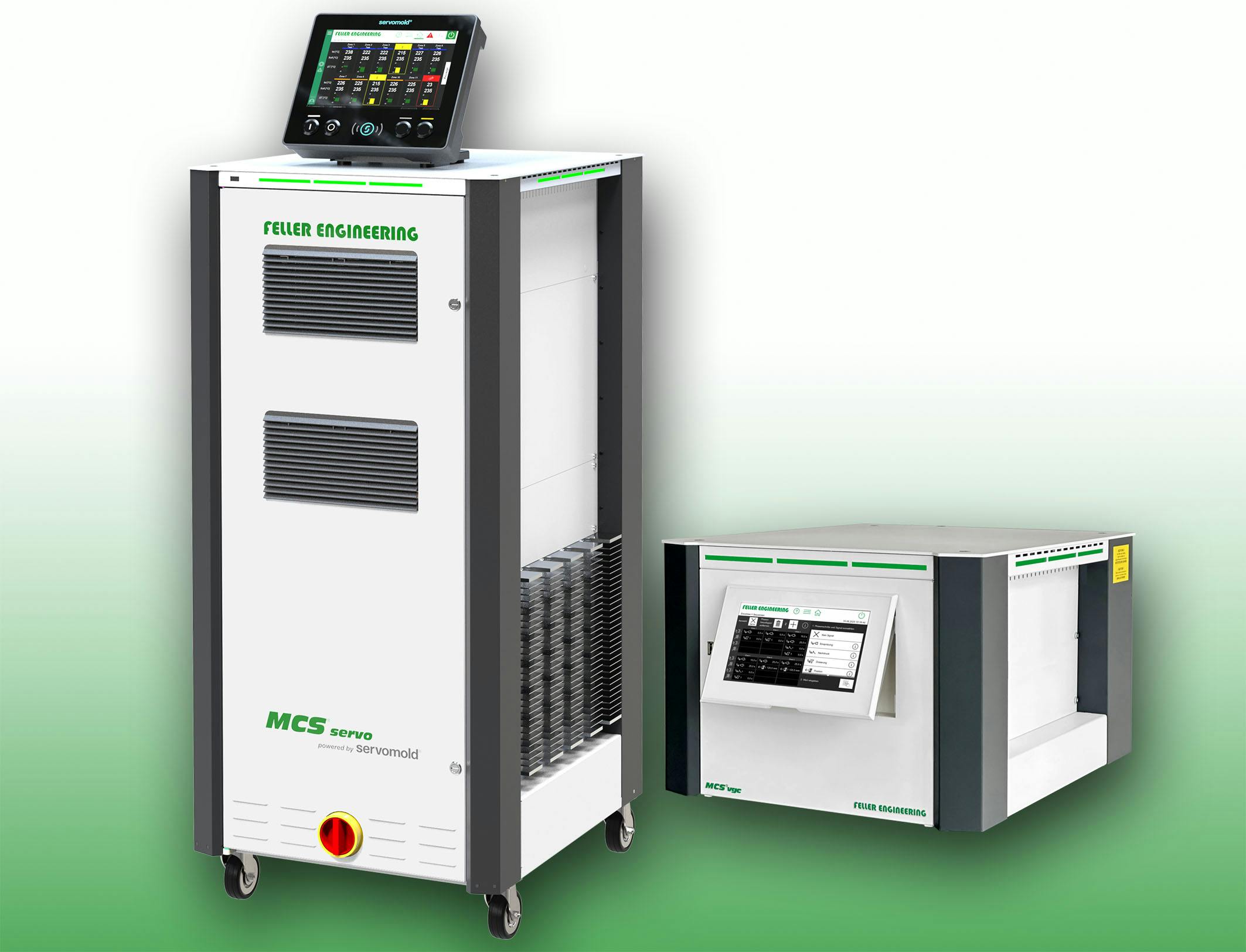 The MCSservo hot-runner controller was developed by Feller Engineering and Servomold.