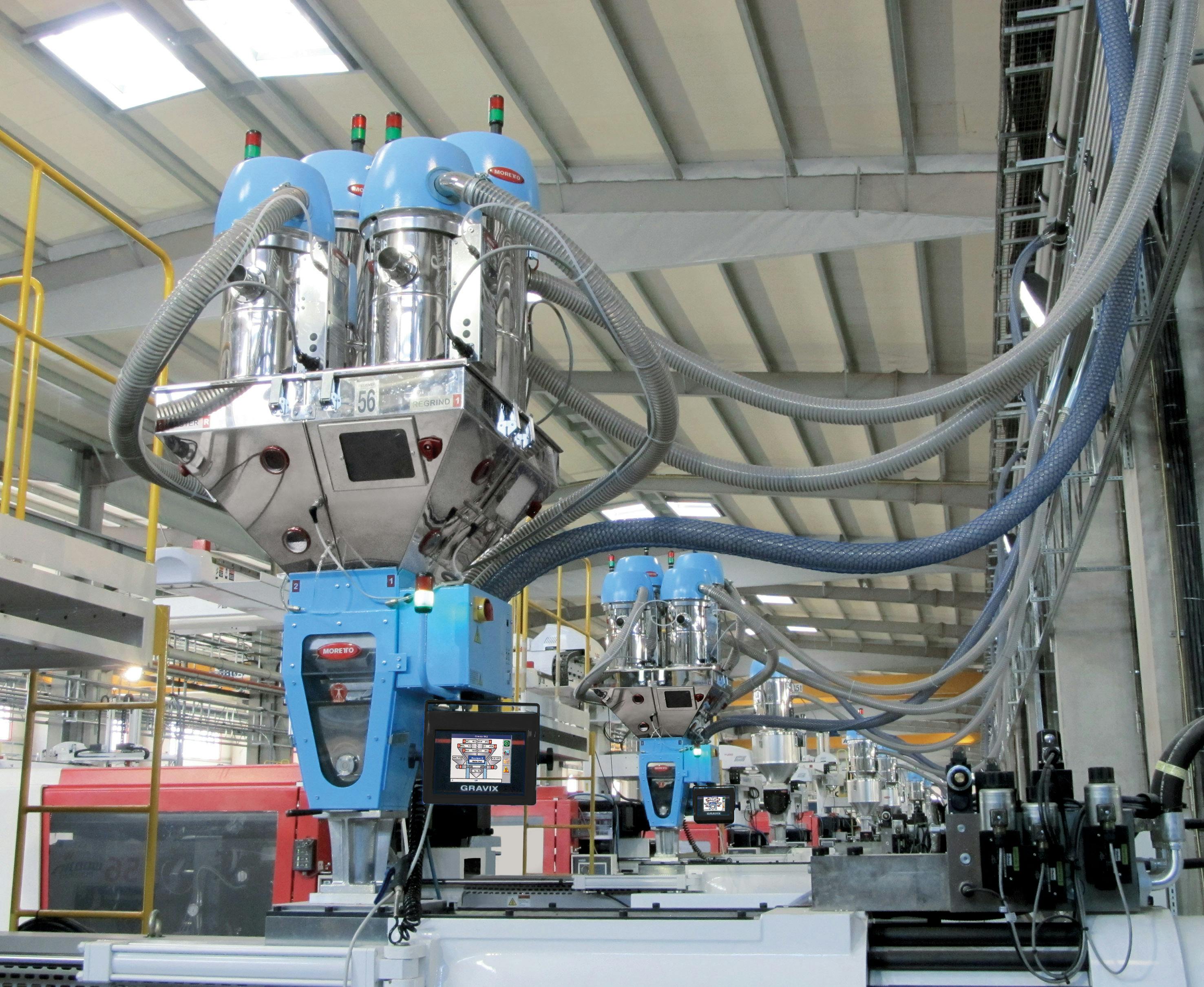 Moretto's DGM Gravix line of gravimetric batch blenders has been redesigned.