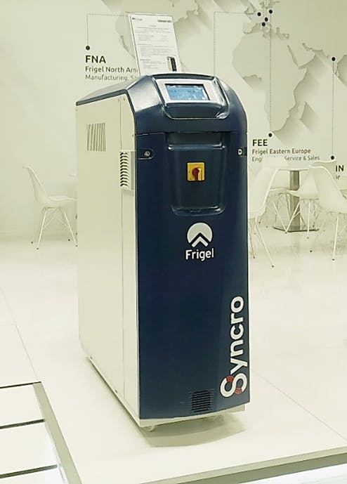 Frigel's Microgel RSY Syncro models supply cold water to the mold only during the cooling phase.