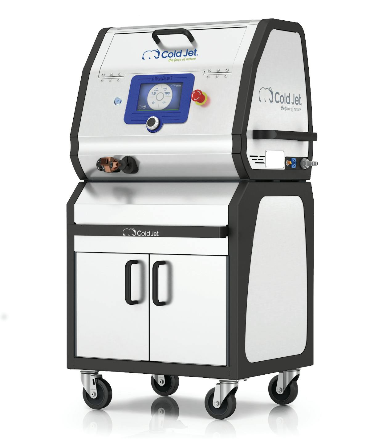 Cold Jet's I3 MicroClean 2 dry ice blaster now has larger internal piping.