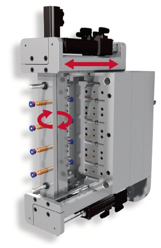 Mold-Masters&rsquo; M-Ax servo mold motion controller offers control over a wide variety of mold functions.
