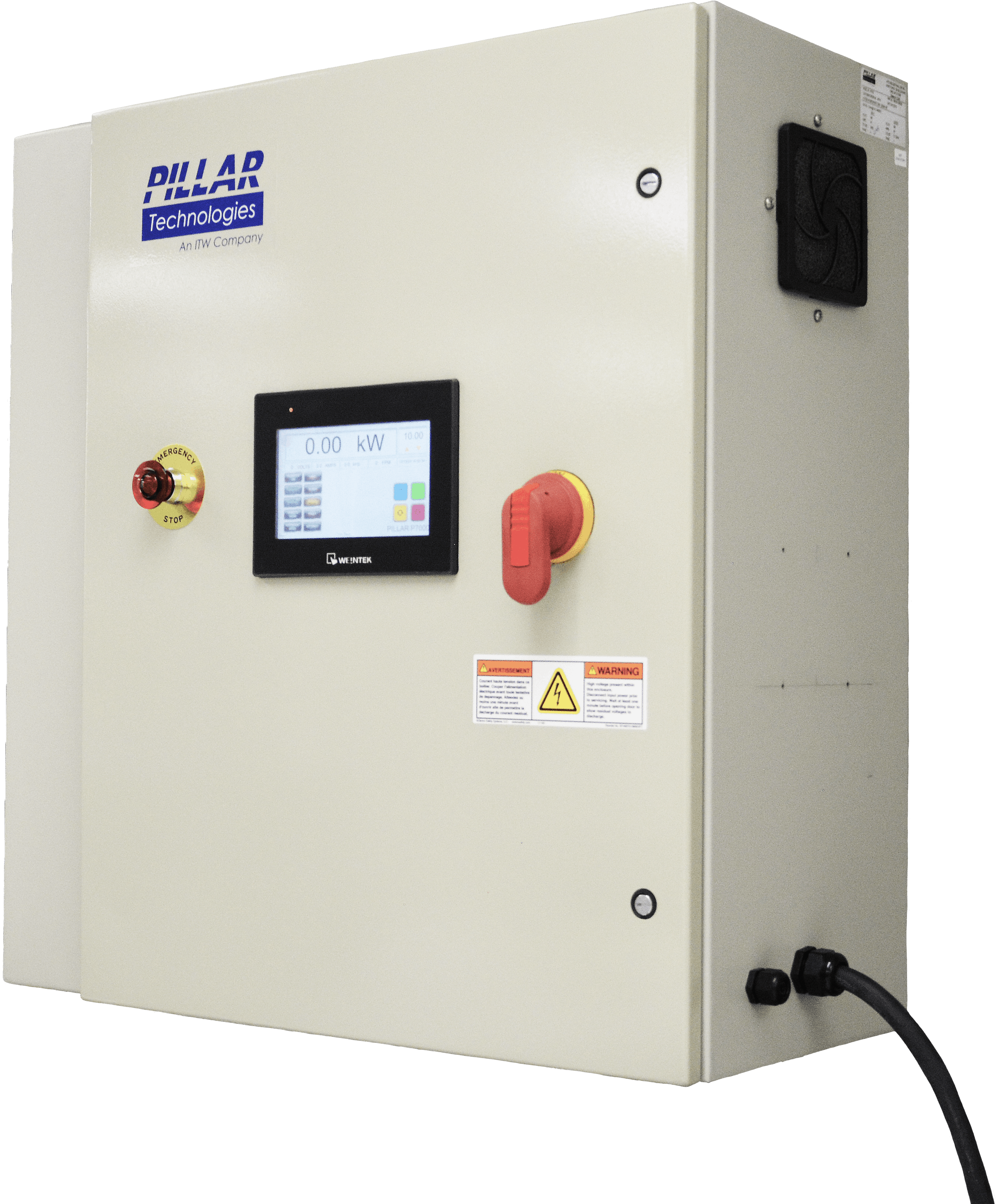The P7000 delivers reliable power to Pillar Technologies' surface treatment systems.