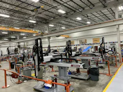 All robots assembled in Torrington, Conn., are run for 36 hours as a final quality control check before being shipped to a customer. All robots assembled in Torrington, Conn., are run for 36 hours as a final quality control check before being shipped to a customer.