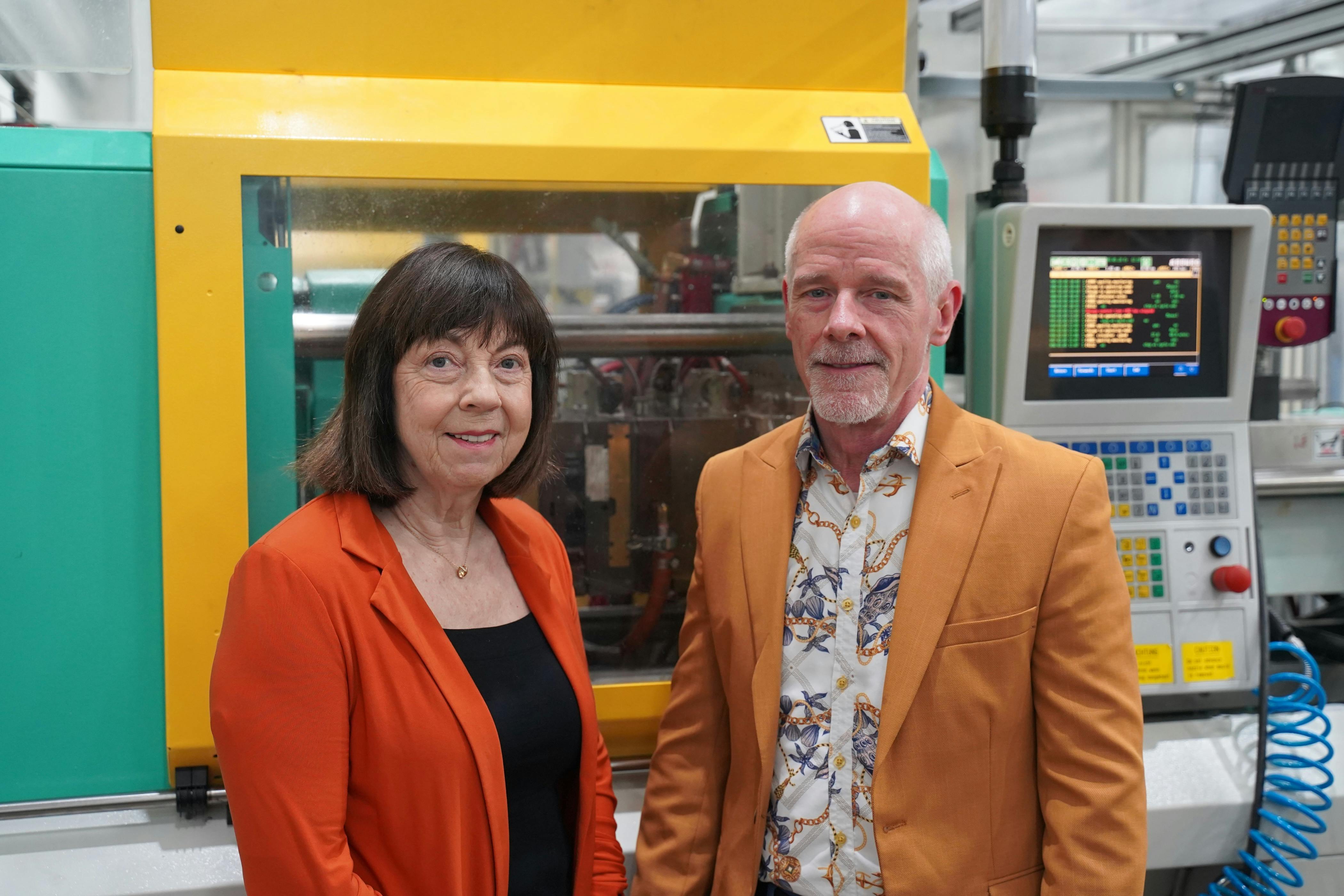 Isolde Boettger, left, and Michael Maloney founded Silcotech together in 1998.