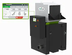 Conair's new SG2 Smart Granulator Control is shown on a Viper granulator. Conair's new SG2 Smart Granulator Control is shown on a Viper granulator.