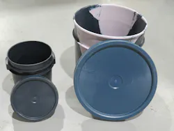 Clean Harbors manufactures containers and lids out of recycled resin and uses them for incinerating chemicals. Clean Harbors manufactures containers and lids out of recycled resin and uses them for incinerating chemicals.