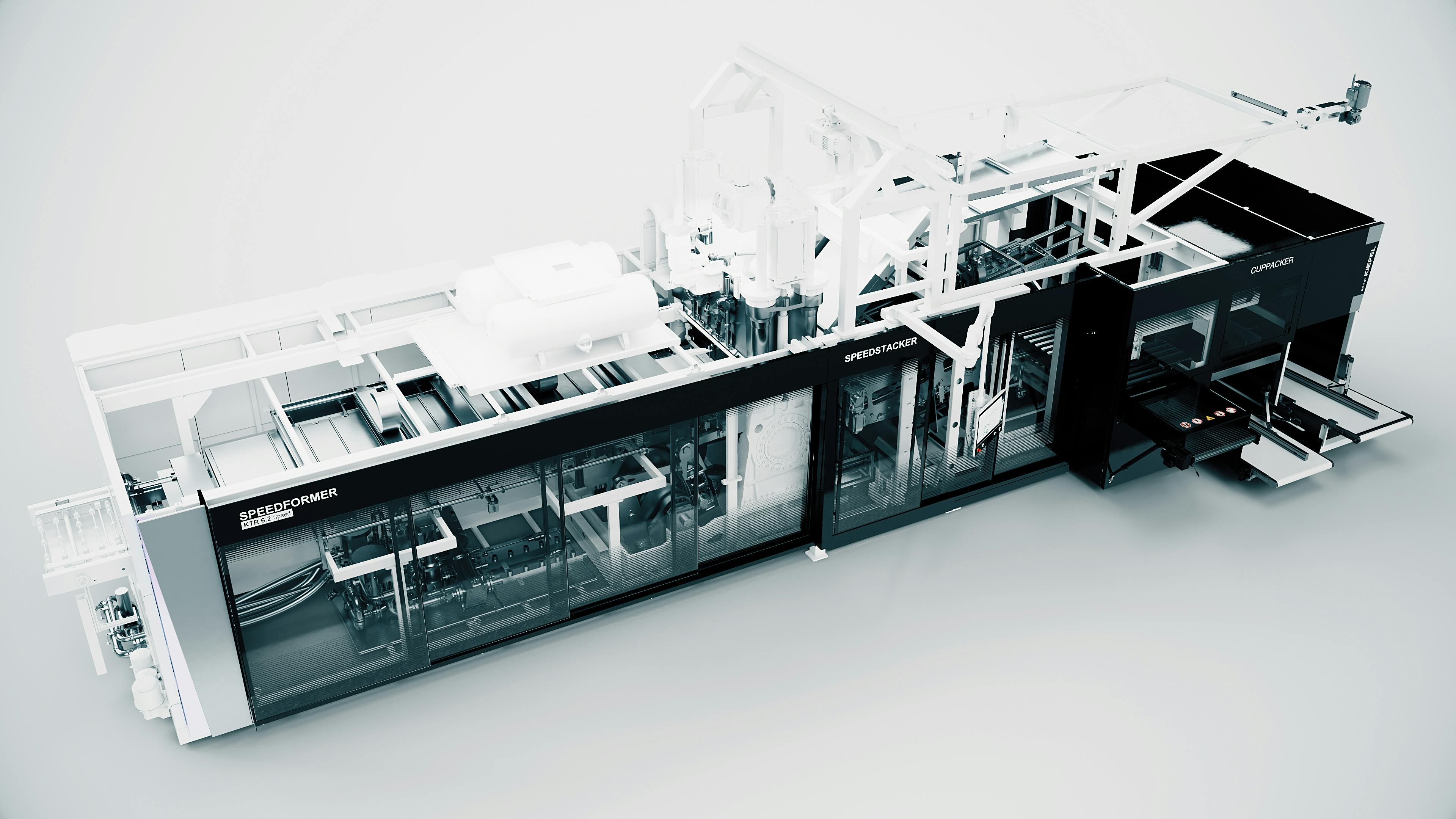Kiefel's Speedformer KTR 6.2 can form cups and coffee capsules at a rate more than 30 percent higher than the KTR 6.1.