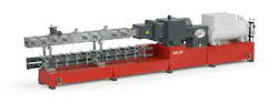 CPM's Global eXtruder Technology (GXT) line of twin-screw extruders standardize options, and will be serviceable by local CPM technicians no matter where the machine was manufactured. CPM's Global eXtruder Technology (GXT) line of twin-screw extruders standardize options, and will be serviceable by local CPM technicians no matter where the machine was manufactured.