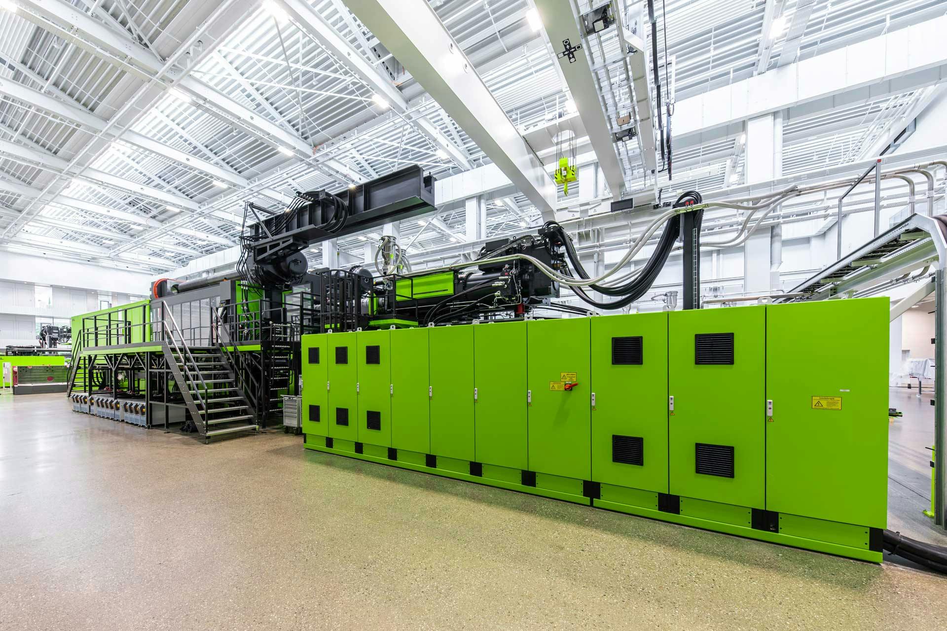 Engel has installed an injection molding machine with more than 6,000 tons of clamping force to its St. Valentin, Austria, technical center.