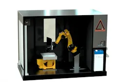 The Accufacture Alchemist 1 incorporates Meltio's metal 3D printing technology and a Fanuc robot to produce tooling. The Accufacture Alchemist 1 incorporates Meltio's metal 3D printing technology and a Fanuc robot to produce tooling.