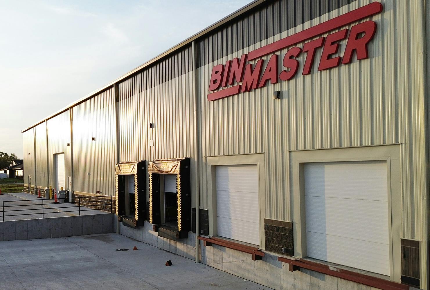 After its plant was devastated by a tornado in April, BinMaster has returned to production, with a new facility just a few miles away at the University of Lincoln in Nebraska.