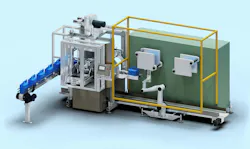 The newest version of Proco Machinery's Robopik takeout system employs a cobot. The newest version of Proco Machinery's Robopik takeout system employs a cobot.