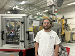 Though relatively new to his job at D&M Plastics in Burlington, Ill.,, second-shift foreman Kyle Bellon is excited about the culture at the small molding shop, where workers are encouraged to share their ideas for improvement. Though relatively new to his job at D&M Plastics in Burlington, Ill.,, second-shift foreman Kyle Bellon is excited about the culture at the small molding shop, where workers are encouraged to share their ideas for improvement.
