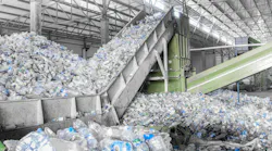 A plant for recycling plastic bottles A plant for recycling plastic bottles