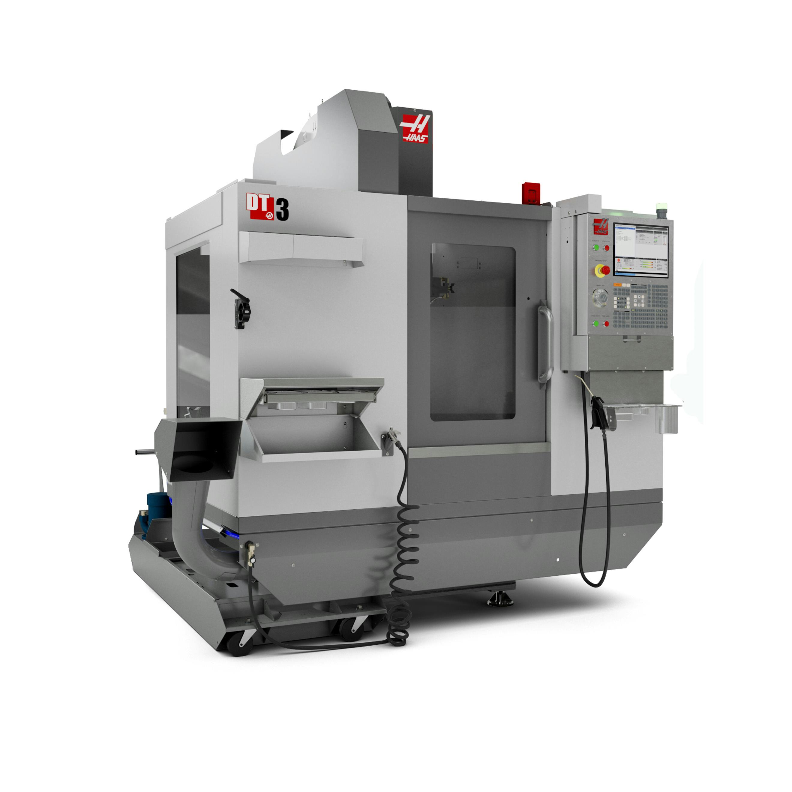 The Haas DT-3 is capable of high-speed drilling and tapping.
