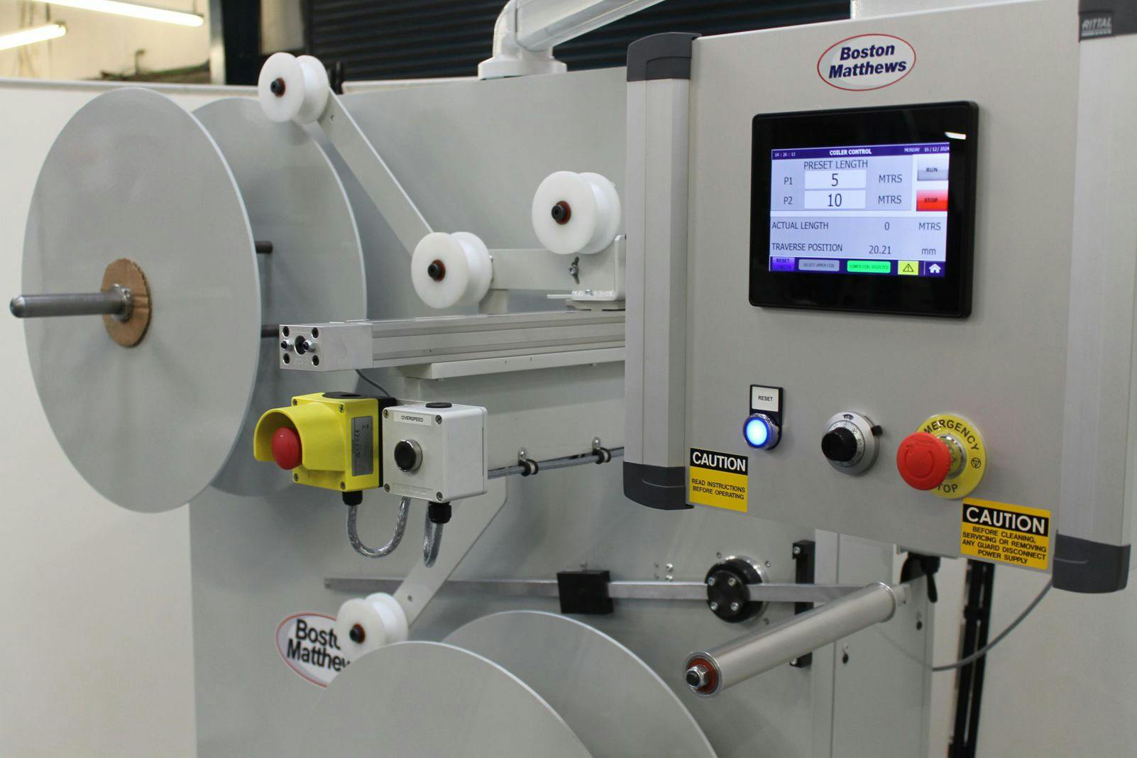 Boston Matthews' UCS coilers incorporate the Smart servo-control system.