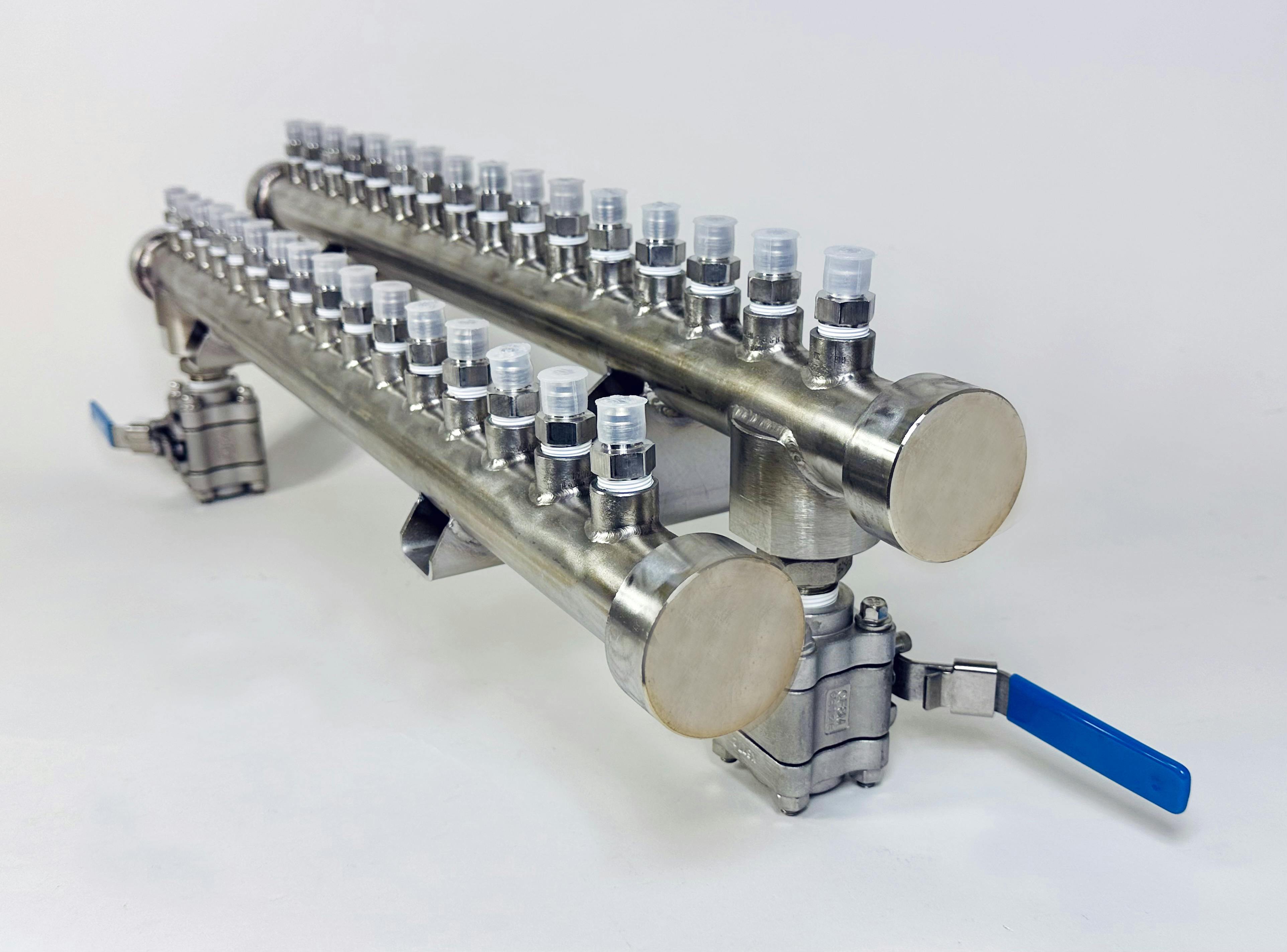 The Xtreme HiTemp water manifold assemblies from Plastixs can now be customized to a processor's specific needs.