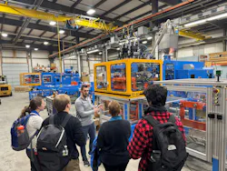 University of Massachusetts Lowell students visited Rocheleau Tool and Die as part of their senior project. University of Massachusetts Lowell students visited Rocheleau Tool and Die as part of their senior project.