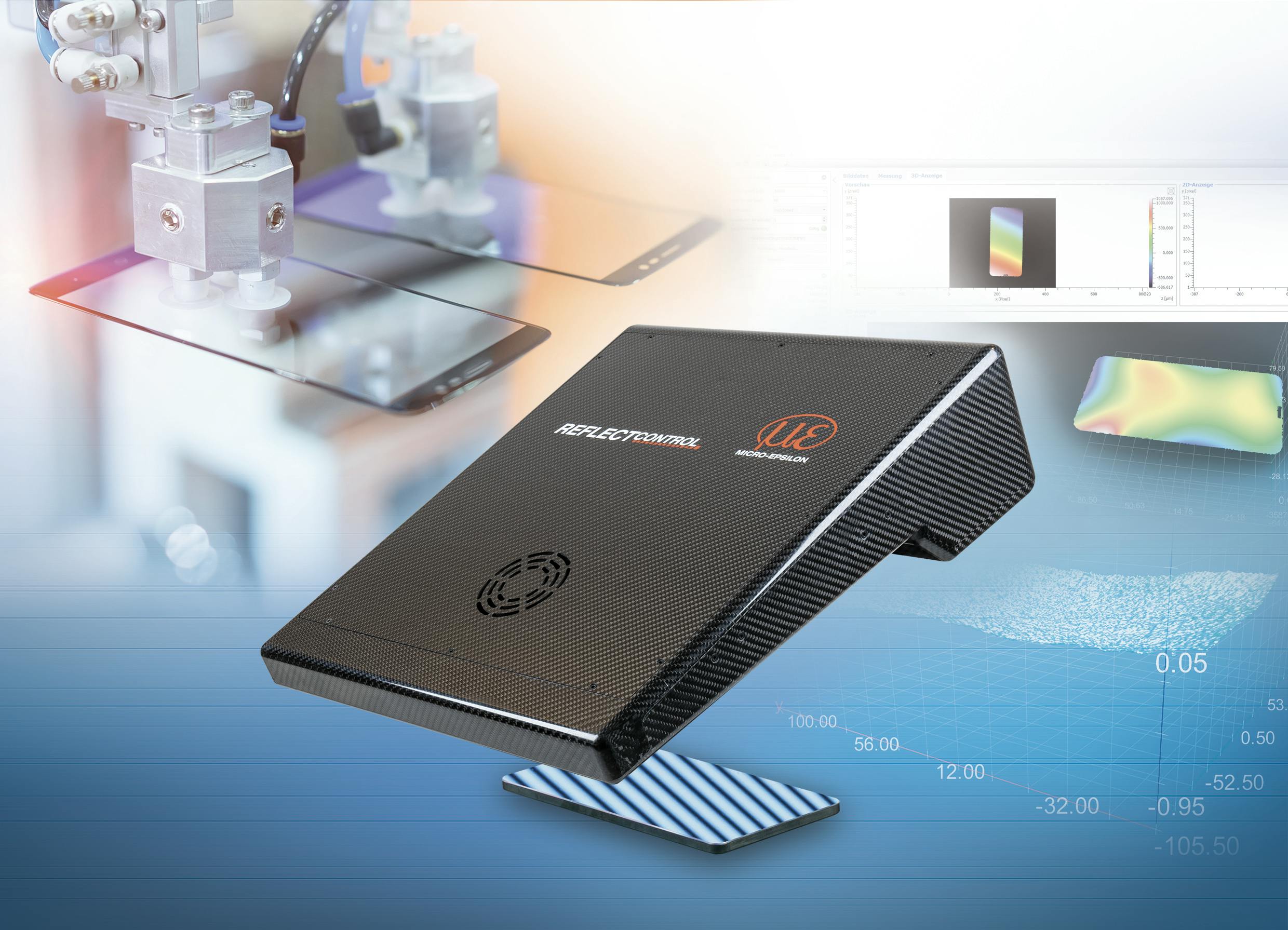 Micro-Epsilon's reflectControl sensor detects flaws on shiny surfaces.