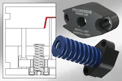 Spring Cups from Progressive Components make mold assembly easier and safer. Spring Cups from Progressive Components make mold assembly easier and safer.