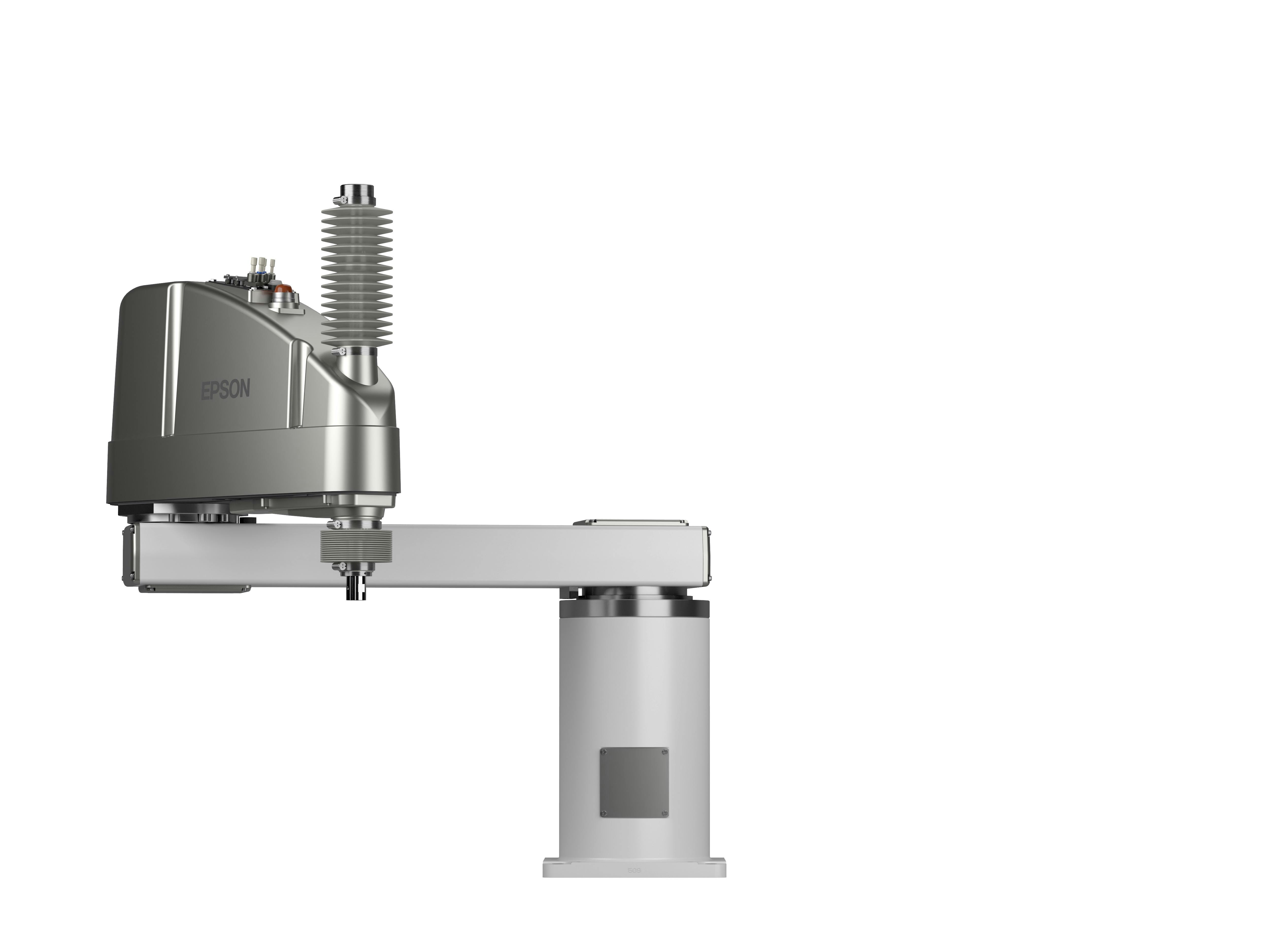 Epson says it is using its new GX-C SCARA robots to manufacture its own electronics. This is a GX20C.