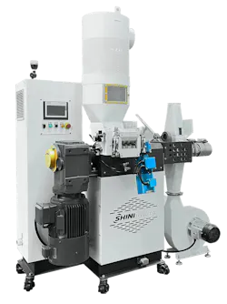 Shini's SFP pelletizers provide precise cutting and uniform pellet size. Shini's SFP pelletizers provide precise cutting and uniform pellet size.