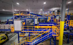 The recycling line at PureCycle Technologies uses Machinex equipment, including SamurAI sorting robots. The recycling line at PureCycle Technologies uses Machinex equipment, including SamurAI sorting robots.