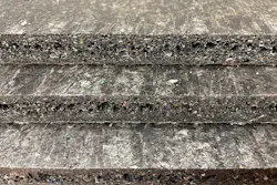 Mamba Board is a composite board made and sourced in the U.S. from a minimum of 84 percent recycled materials, including electronics waste. Mamba Board is a composite board made and sourced in the U.S. from a minimum of 84 percent recycled materials, including electronics waste.