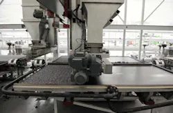 Molds for Mamba Board are filled with recycled materials, including electronics waste. Molds for Mamba Board are filled with recycled materials, including electronics waste.