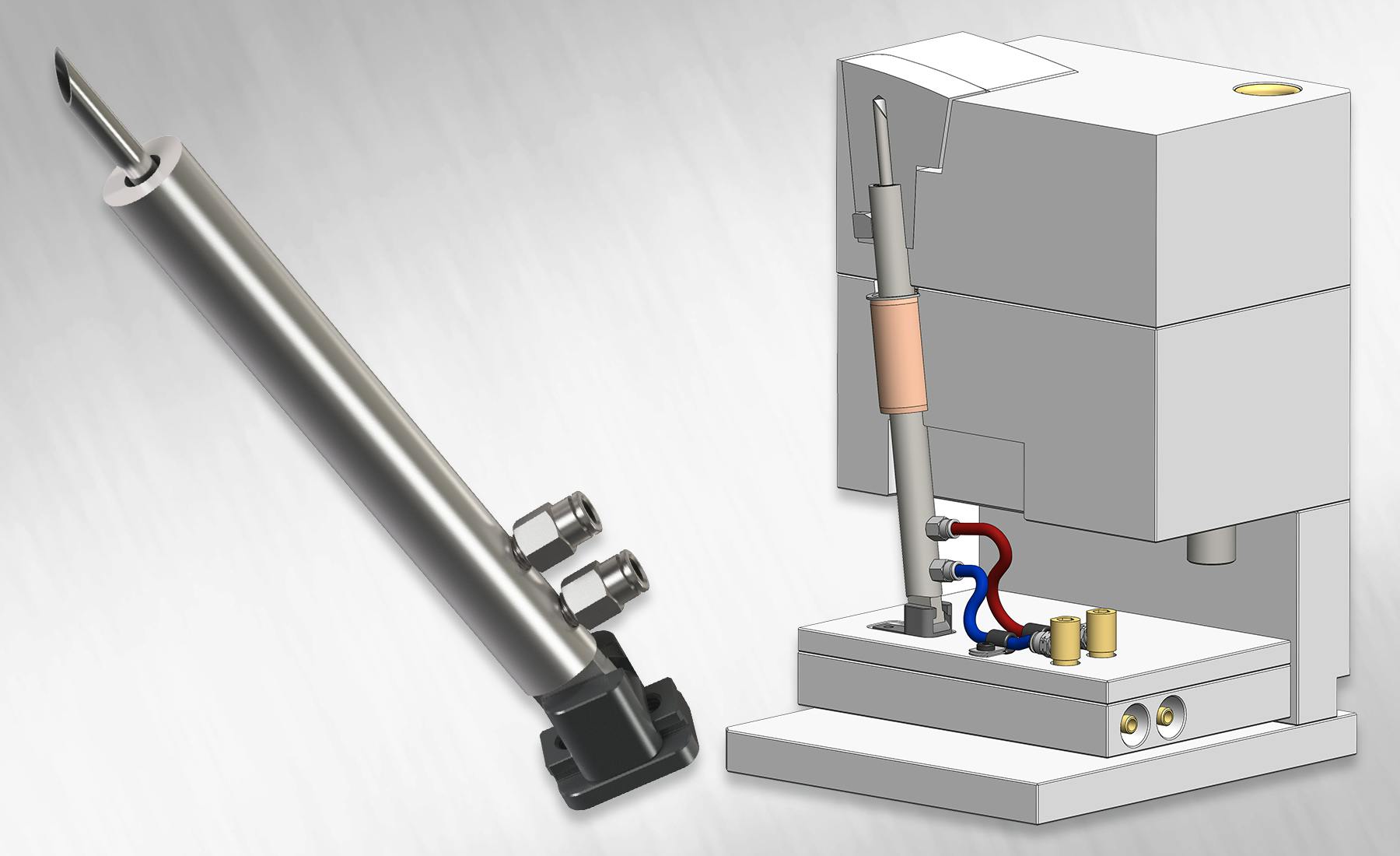 Cooled UniLifter undercut-release assemblies enhance mold cooling.