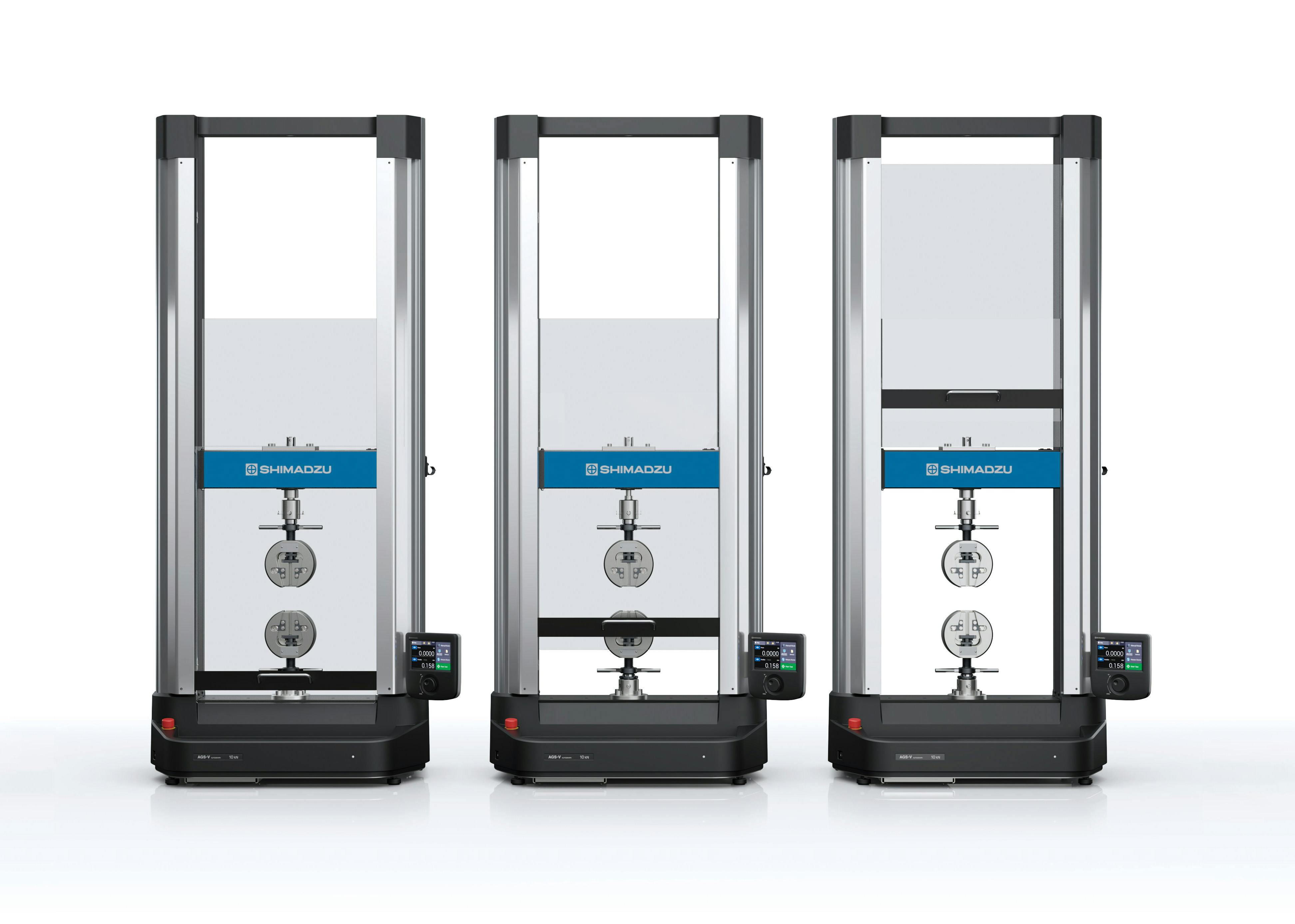 The Shimadzu Autograph AGS-V materials testing line offers a variety of accessories and options.