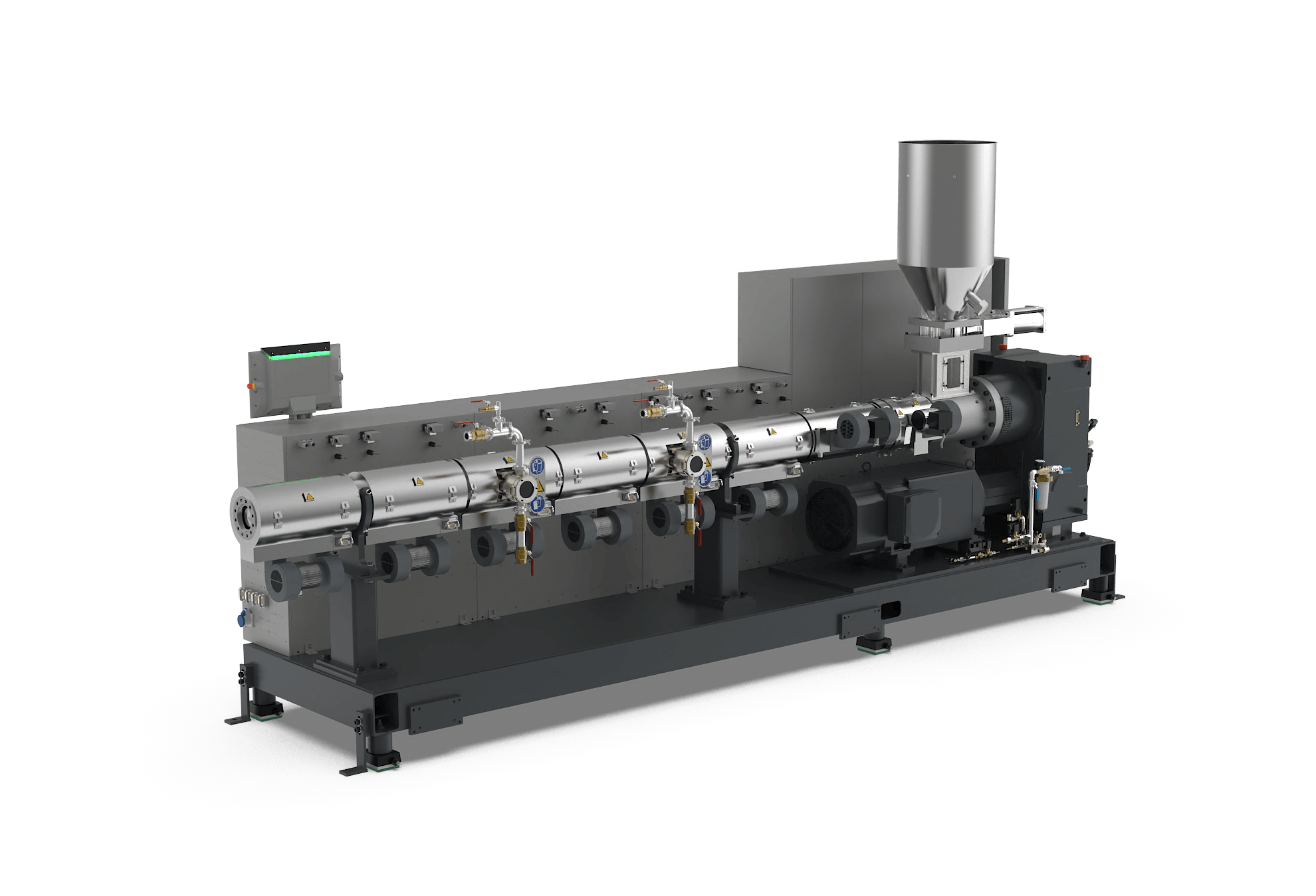 Battenfeld-Cincinnati's BC 120-40 DVT single-screw extruder features two-zone degassing.