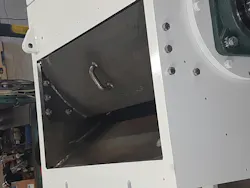 A new pathway deflector directs partially cut material back into Rotogran's granulators to be cut again. A new pathway deflector directs partially cut material back into Rotogran's granulators to be cut again.