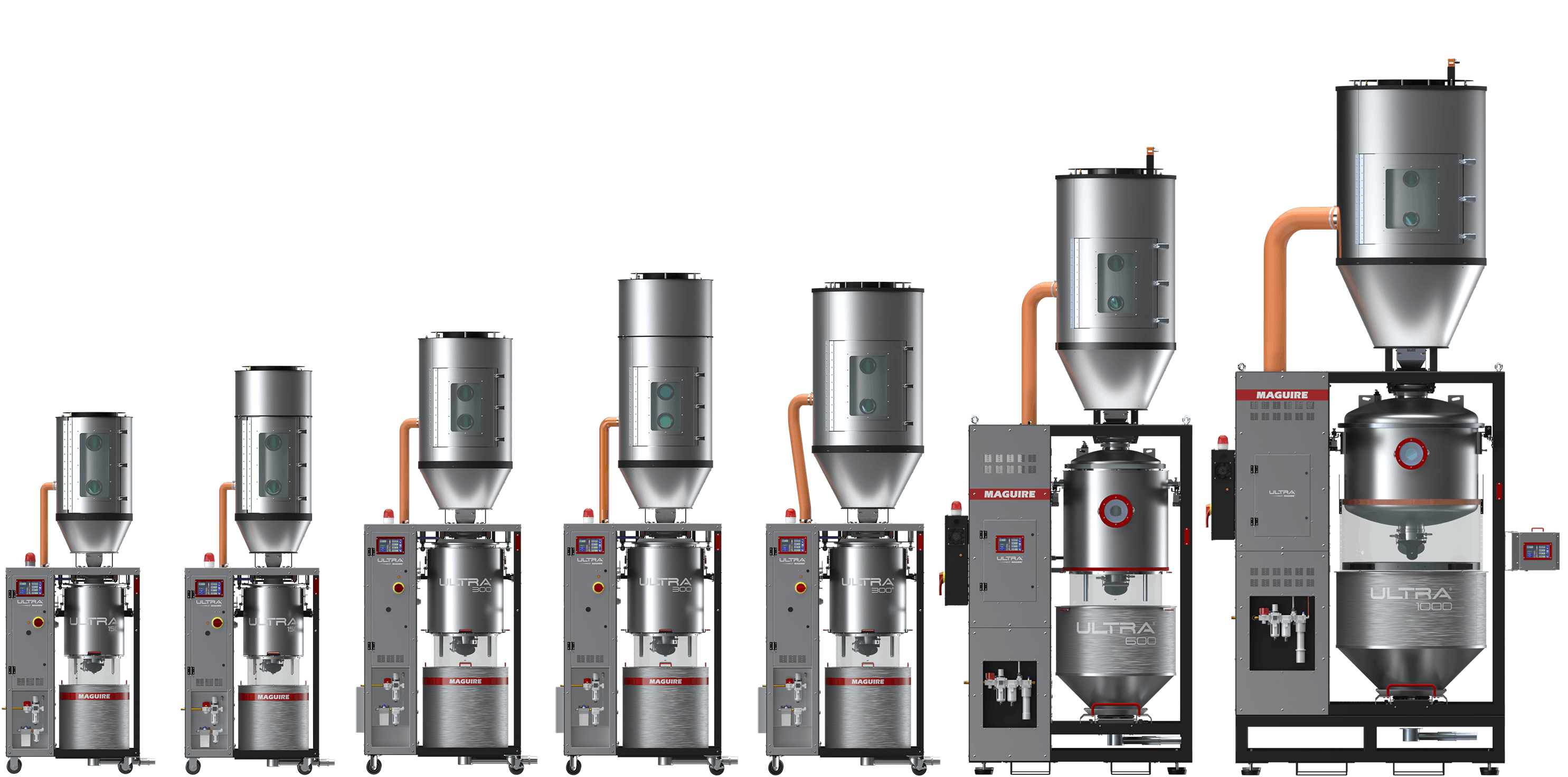 The fourth generation of Maguire's Ultra dryers are designed for energy efficiency and fast drying.