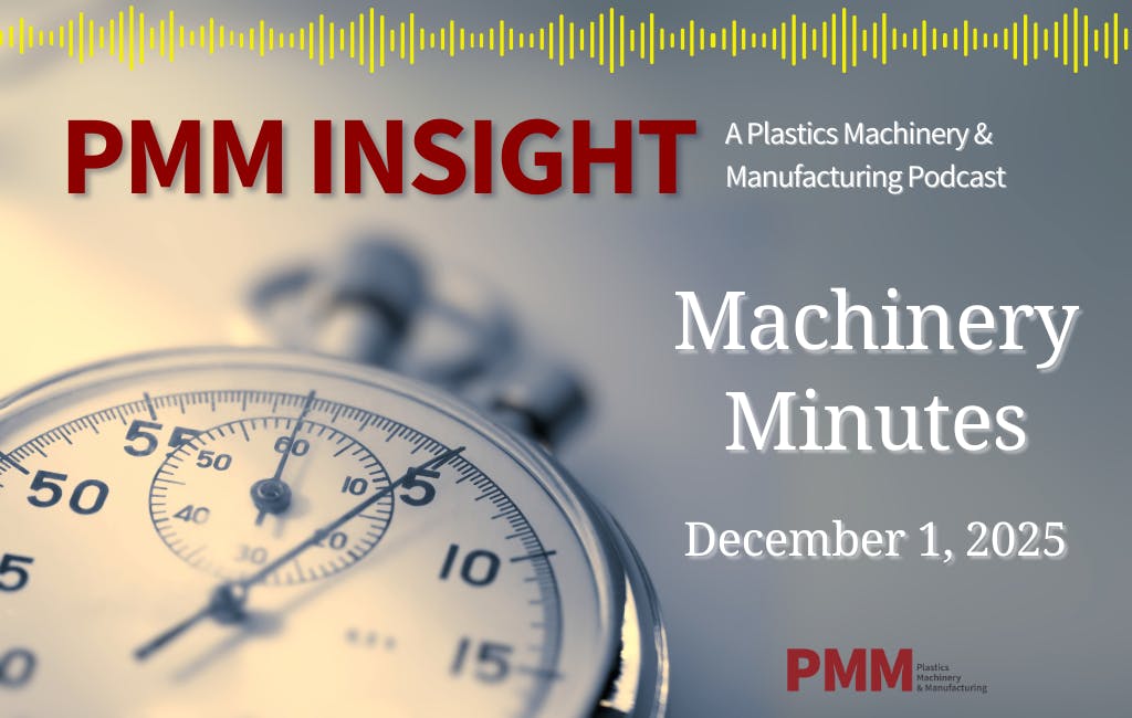 Logo for PMM Machinery Minutes podcast for Dec. 1, 2025