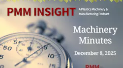 Machinery Minutes podcast logo with stopwatch Machinery Minutes podcast logo with stopwatch