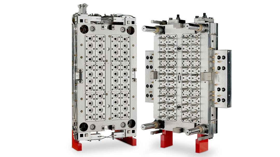 Zahoransky's Z.Sonic Turn mold uses an integrated rotary unit to make part removal cycle-neutral.