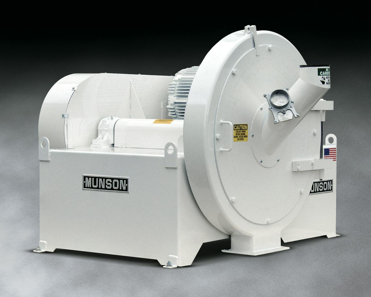 Munson's CIM-MS centrifugal impact mills can perform de-agglomerating, coarse or fine grinding.
