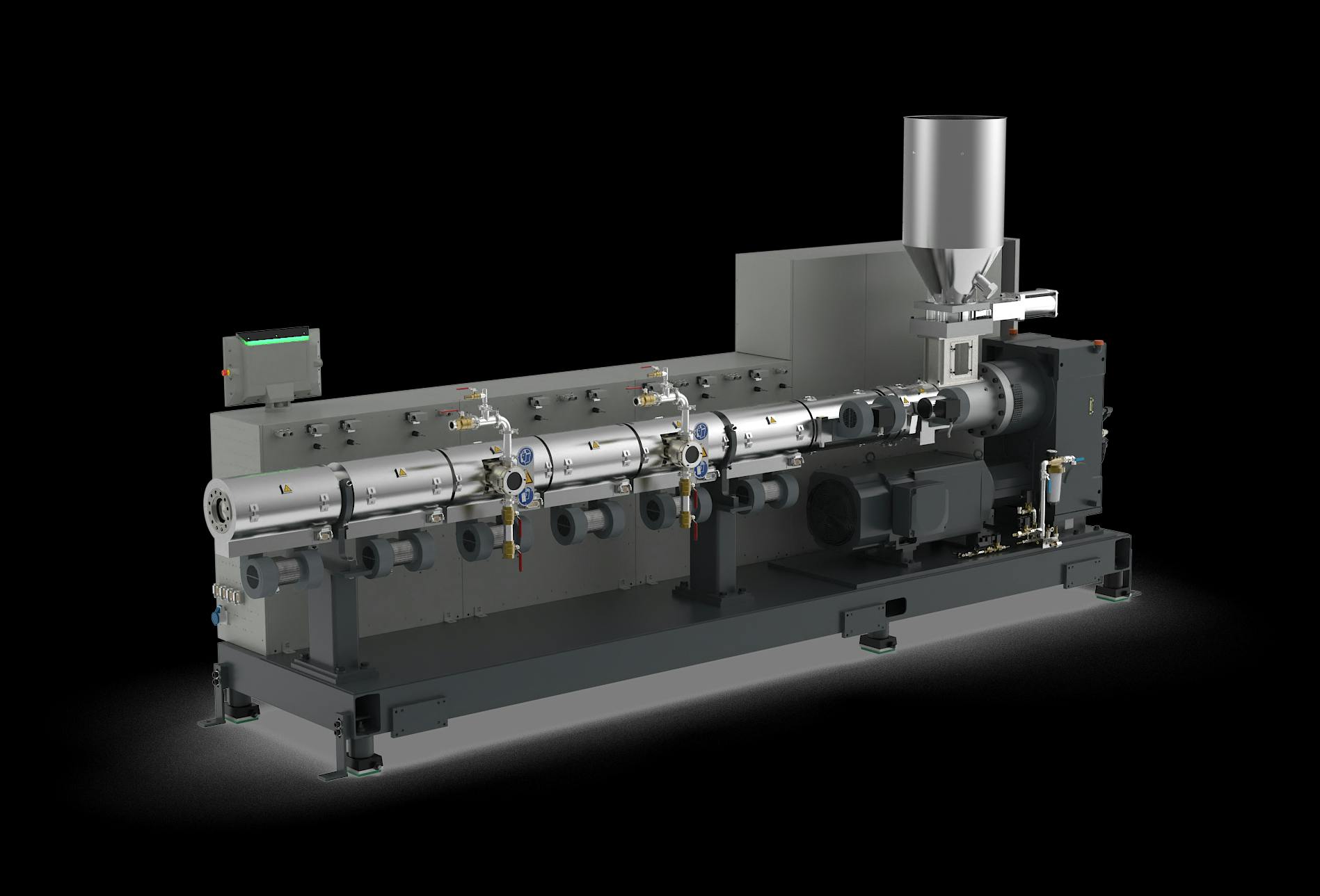 Battenfeld-Cincinnati's BC 120-40 DVT extruder has two independent degassing areas along its processing unit.