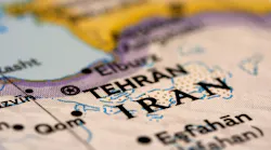 A map of Iran showing the capital of Tehran and surrounding countries. A map of Iran showing the capital of Tehran and surrounding countries.