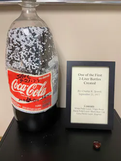 An original 2-liter Coca-Cola bottle An original 2-liter Coca-Cola bottle