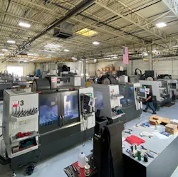 The shop floor at Elite Mold & Engineering. The shop floor at Elite Mold & Engineering.