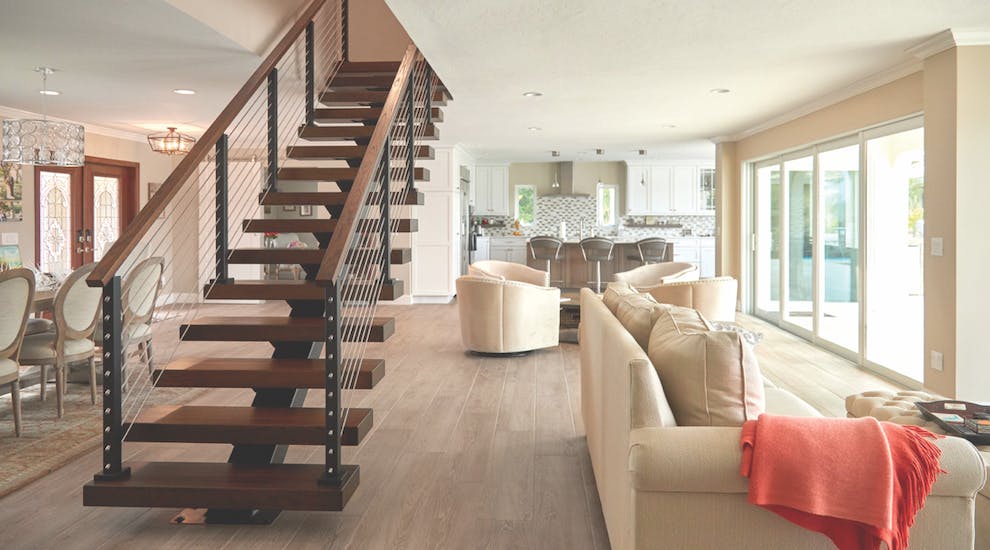 From stone veneer that looks like barn wood to floor-warming systems, these interior products piqued the greatest reader interest. (Photo: courtesy Viewrail)