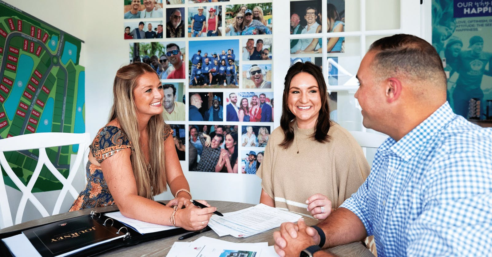 Members of Schell Brothers' sales team take the time to connect with buyers and to understand homebuyers' needs. The ultimate goal: satisfied, happy customers who are true Schell fans. | All images: courtesy Schell Brothers